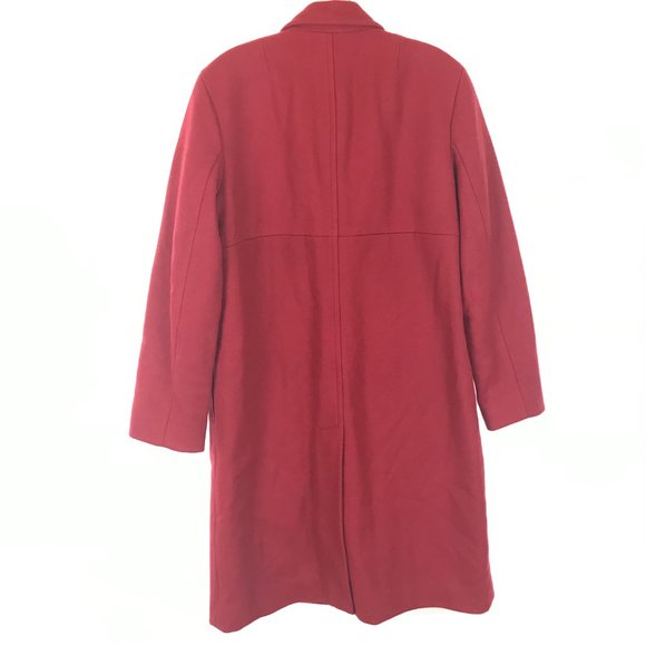 USED Size Large J. Crew Wool Blend Full Zip Coat - Picture 4 of 4